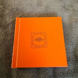 Hermes Hard Bound Carre Scarf Tying Gift Book approx 4.5x4.5”